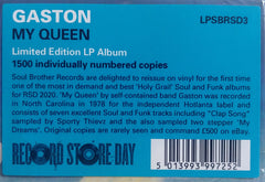 Gaston (5) My Queen Soul Brother Records (3) LP, Album, RSD, Ltd, Num, RE Mint (M) Mint (M)