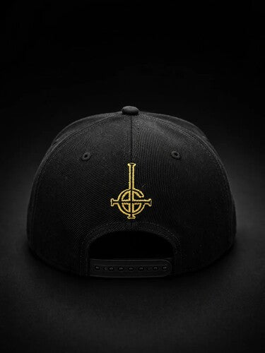 Ghost - Ghost - 3D Logo Metallic Gold - 6 Panel Flatbill Snapback Cap - Black (Hat / Cap, Black) |