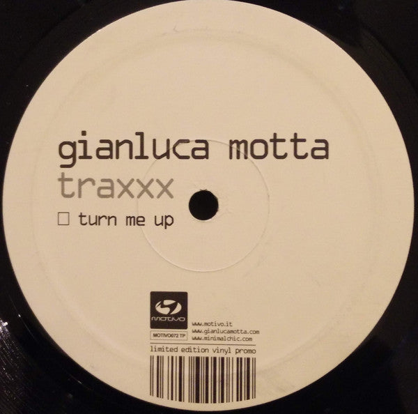 Gianluca Motta Traxxx Motivo Productions 12", Ltd, Promo Very Good Plus (VG+) Very Good Plus (VG+)