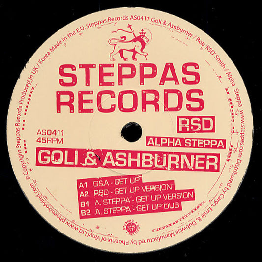 Goli (2) & Ashburner Get Up Steppas 12" Mint (M) Generic