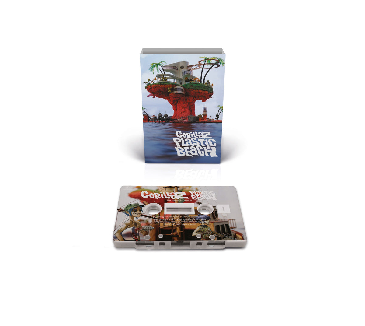 Gorillaz - Plastic Beach (Limited, Brick & Mortar Exclusive) [White Cassette With On Body Printing] |