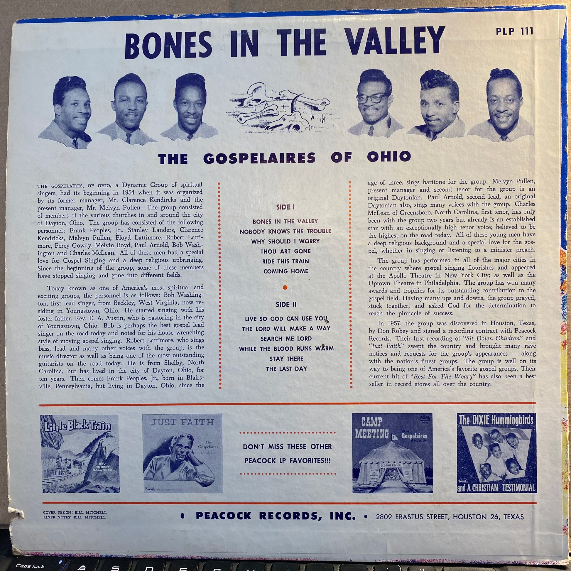 Bones In The Valley | Excellent (EX) Very Good (VG) - GOSPEL / USED *EXCELLENT+*