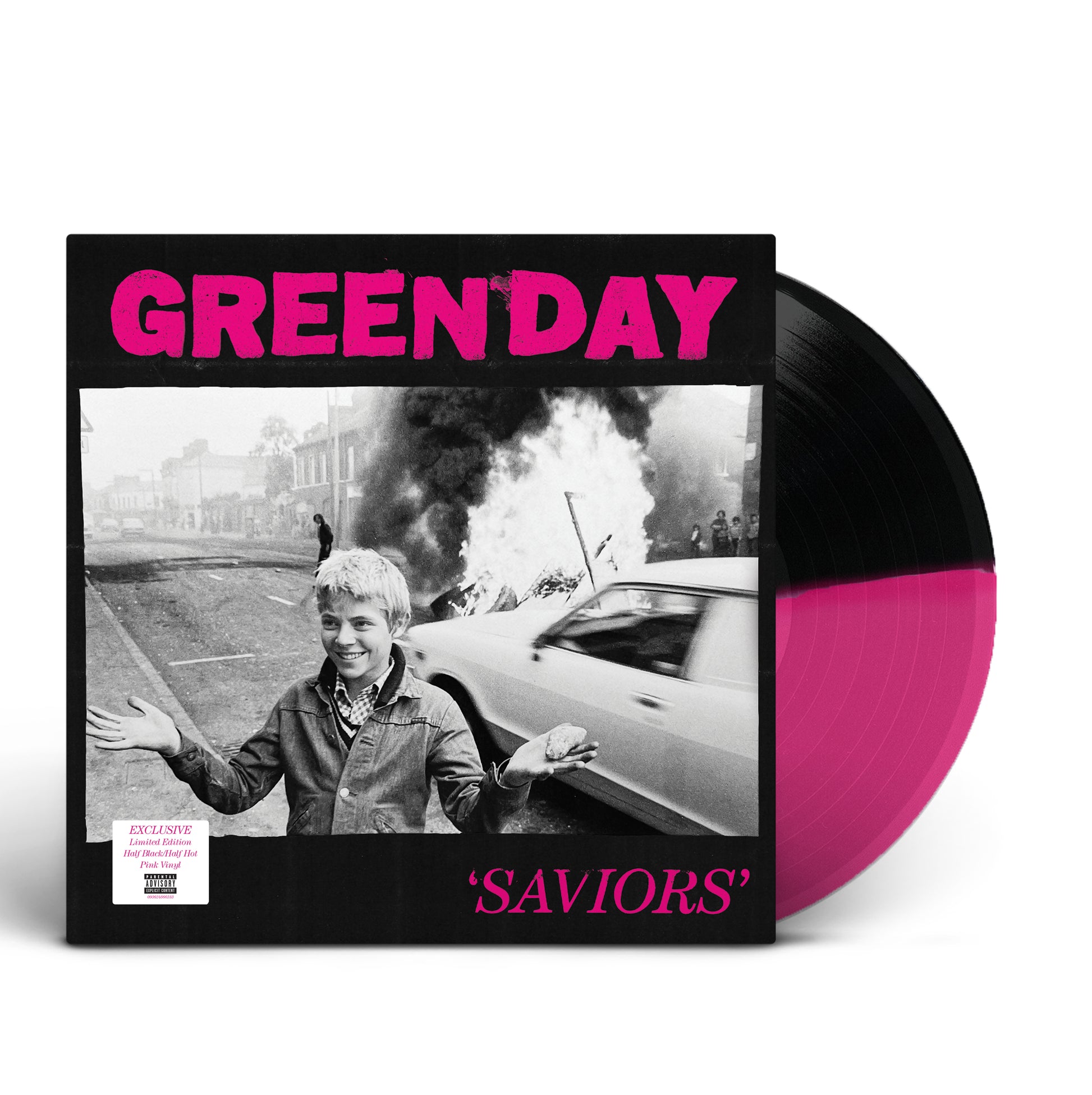Saviors (Magenta & Black Color Split Vinyl w/24"x36" Poster, Indie Exclusive) | Mint (M) Mint (M) - PUNK *PINK/BLACK SPLIT*