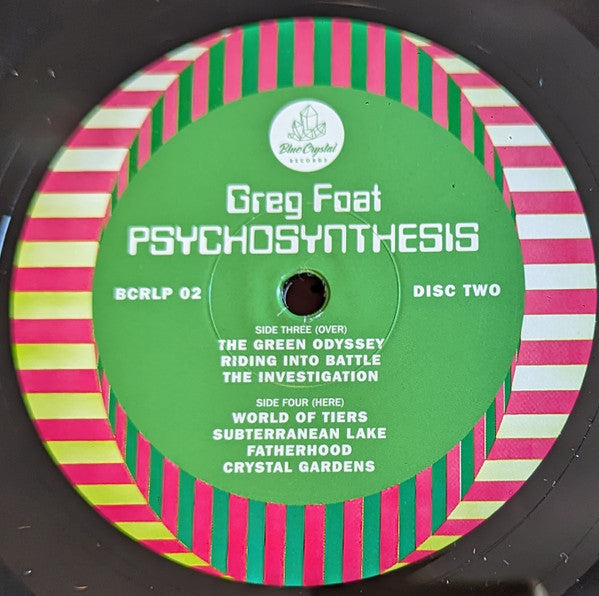 Greg Foat Psychosynthesis Blue Crystal Records (2) 2xLP, Album Mint (M) Mint (M)