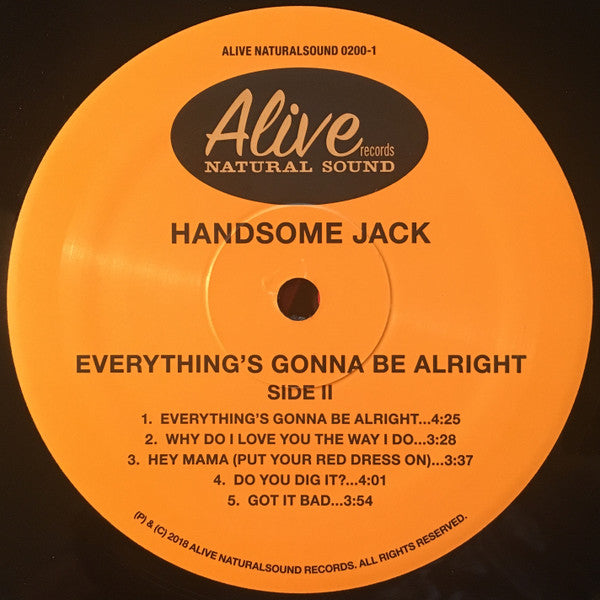Handsome Jack - Everything's Gonna Be Alright | Mint (M) Mint (M) - BLUES
