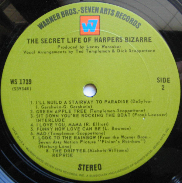 The Secret Life Of Harpers Bizarre | Near Mint (NM) Near Mint (NM) - ROCK / USED *NEAR MINT*