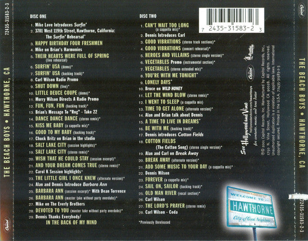 Hawthorne, CA: Birthplace Of A Musical Legacy (2xCD) | Near Mint (NM or M-) Near Mint (NM or M-) - POP / USED *NEAR MINT*