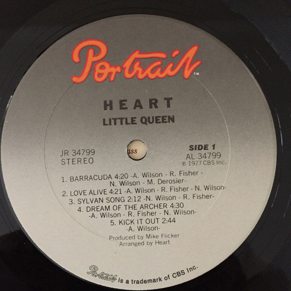 Heart Little Queen Portrait LP, Album, San Near Mint (NM or M-) Near Mint (NM or M-)
