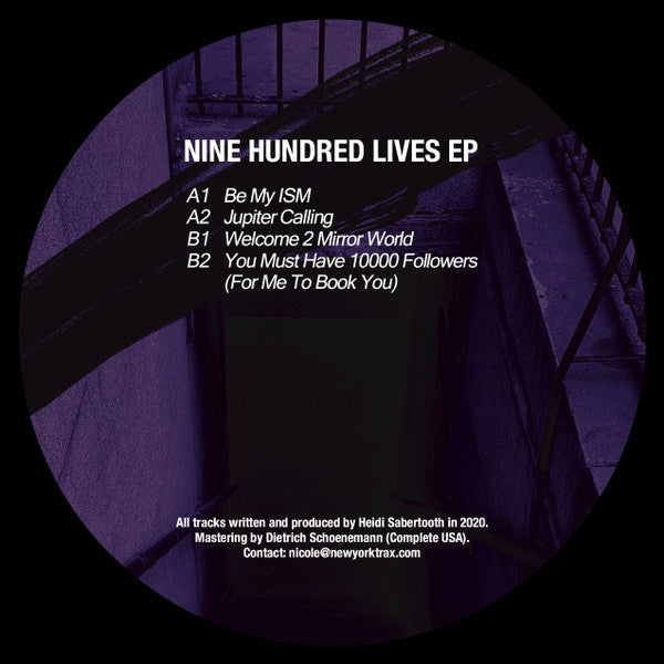 Nine Hundred Lives EP | Mint (M) Generic - TECHNO
