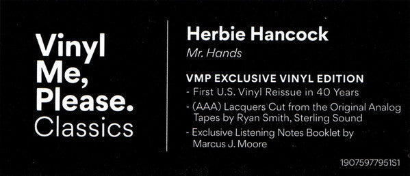 Mr. Hands | Mint (M) Mint (M) - JAZZ *VMP*