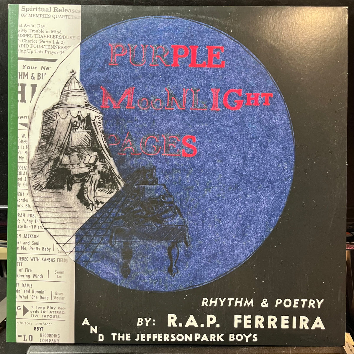 R.A.P. Ferreira And The Jefferson Park Boys - Purple Moonlight Pages (VINYL 2xLP) | USED Excellent+ (EX+) Near Mint (NM or M-) - HIP HOP/JAZZ / USED *EXCELLENT+*