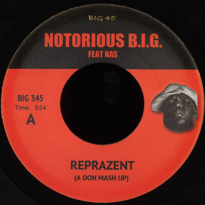 Notorious B.I.G. feat. Nas / MF DOOM - Reprazent / Clear The Pipes [Unoffical Release] (VINYL 7" BIG 45) | NEW - HIP HOP *NEW/45*