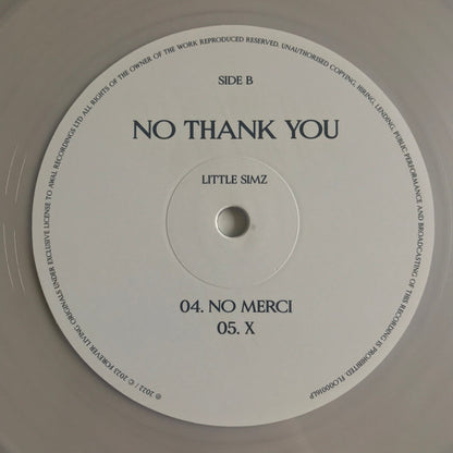 Little Simz - No Thank You (2xCLEAR VINYL) | Mint (M) Mint (M) - HIP HOP *NEW/COLOR*