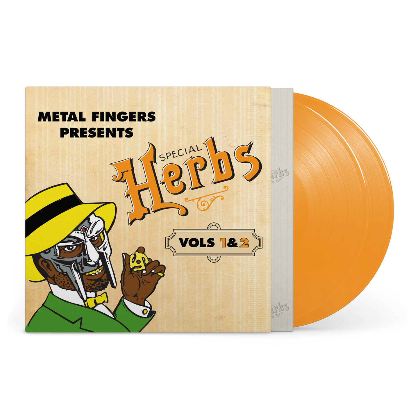 Metal Fingers Presents: Special Herbs Vol. 1 & 2 *PRE-ORDER 9/5/25*(MUSTARD YELLOW VINYL) | Mint (M) Mint (M) - HIP HOP *NEW/COLOR*