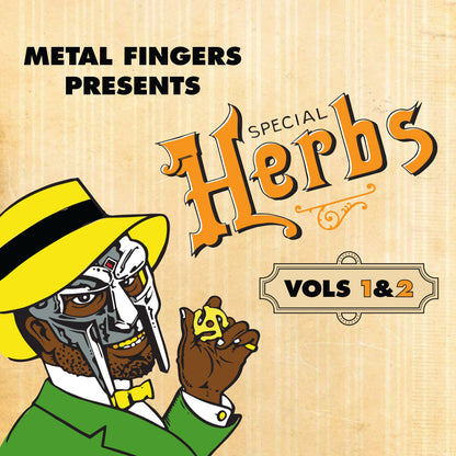 Metal Fingers Presents: Special Herbs Vol. 1 & 2 *PRE-ORDER 9/5/25*(MUSTARD YELLOW VINYL) | Mint (M) Mint (M) - HIP HOP *NEW/COLOR*