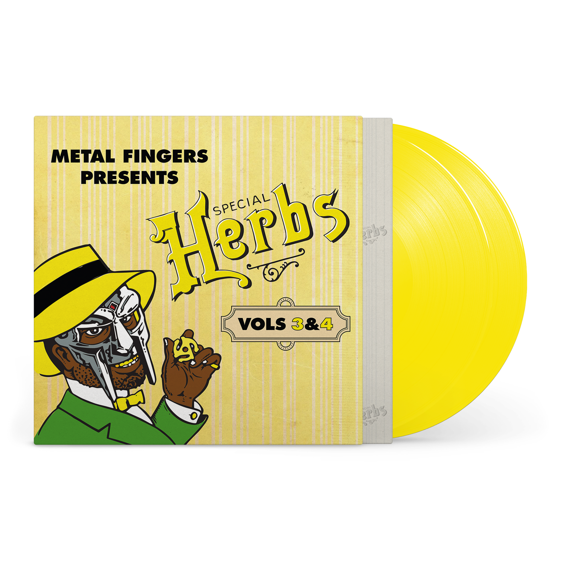 Metal Fingers Presents: Special Herbs Vol. 3 & 4 *PRE-ORDER 9/5/25*(LEMON YELLOW VINYL) | Mint (M) Mint (M) - HIP HOP *NEW/COLOR*