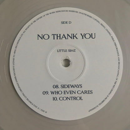 Little Simz - No Thank You (2xCLEAR VINYL) | Mint (M) Mint (M) - HIP HOP *NEW/COLOR*