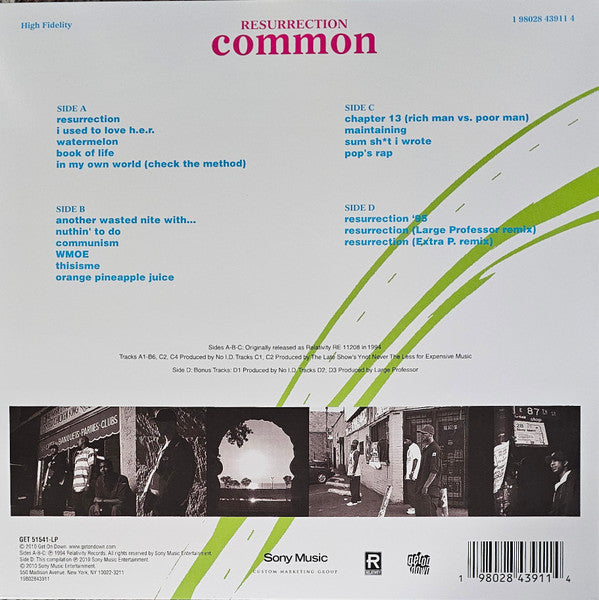 Common - Resurrection (2xCOLOR VINYL) | Mint (M) Mint (M) - HIP HOP *NEW/COLOR*