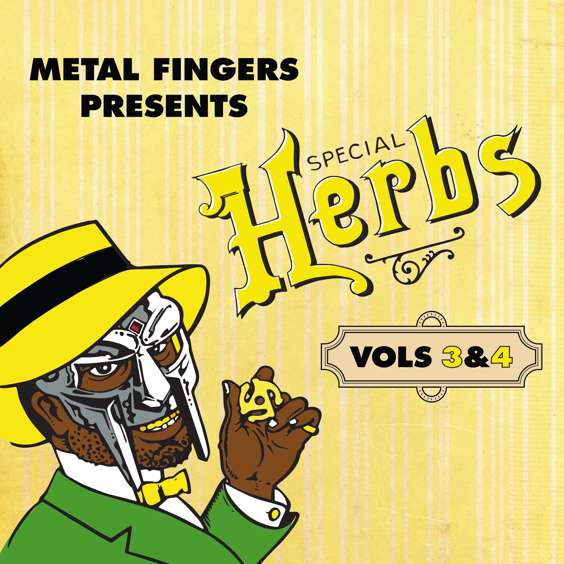 Metal Fingers Presents: Special Herbs Vol. 3 & 4 *PRE-ORDER 9/5/25*(LEMON YELLOW VINYL) | Mint (M) Mint (M) - HIP HOP *NEW/COLOR*
