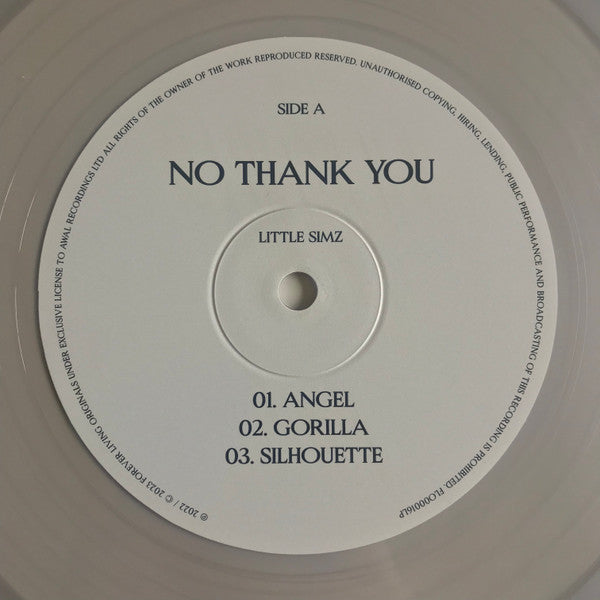 Little Simz - No Thank You (2xCLEAR VINYL) | Mint (M) Mint (M) - HIP HOP *NEW/COLOR*