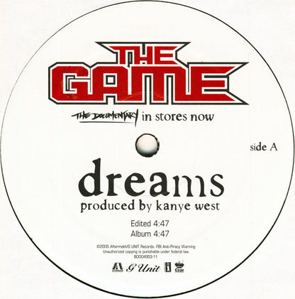 The Game - Dreams (VINYL 12" CZAR ENTERTAINMENT B0004953-11 2005) | Mint (M) Excellent+ (EX+) - HIP HOP / NEW *SEALED*