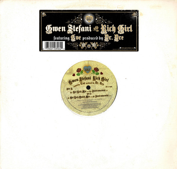 Gwen Stefani - Rich Girl (VINYL 12" INTERSCOPE B0003978-11 2004) | USED Mint (M) Near Mint (NM) - HIP HOP / NEW *SEALED*