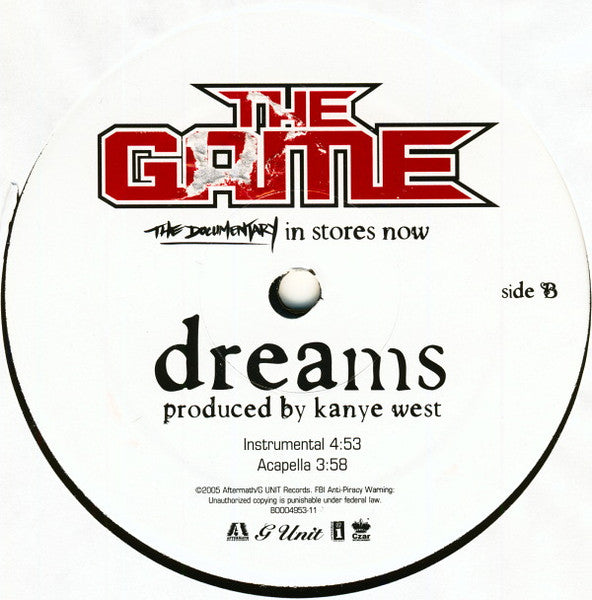 The Game - Dreams (VINYL 12" CZAR ENTERTAINMENT B0004953-11 2005) | Mint (M) Excellent+ (EX+) - HIP HOP / NEW *SEALED*