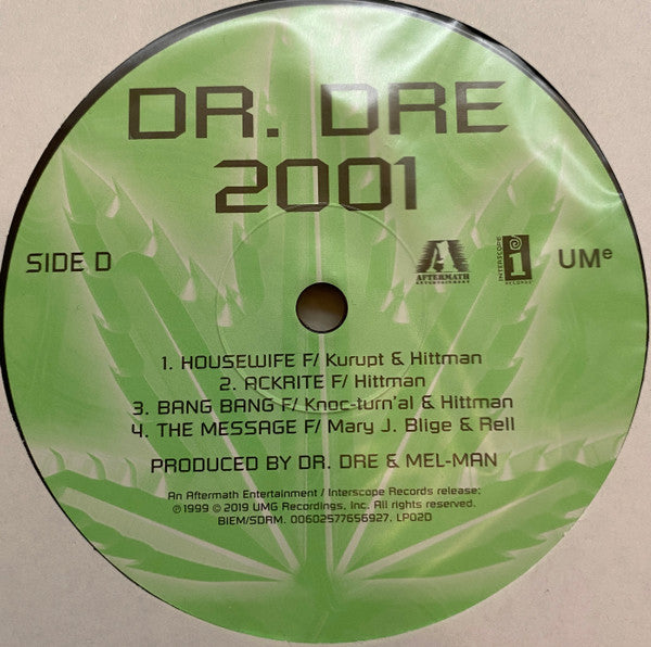 Dr. Dre - 2001 (VINYL 2xLP UME 00602577656897 2023) | Mint (M) Near Mint (NM) - HIP HOP / NEW *SEALED*