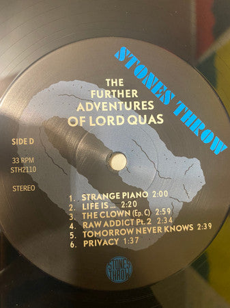 Quasimoto - The Further Adventures Of Lord Quas (VINYL 2xLP) | NEW - HIP HOP / NEW *SEALED*