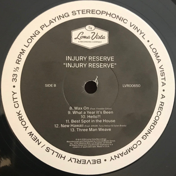 Injury Reserve (VINYL) | Mint (M) Mint (M) - HIP HOP *NEW*