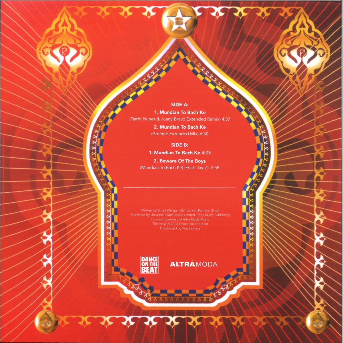 PANJABI MC - (PRESALE 07/26/26) MUNDIAN TO BACH KE (VINYL 12" Dance On The Beat DOTB-51 2026) | NEW - HIP HOP *NEW*