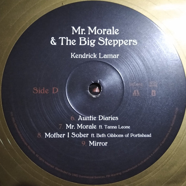 Kendrick Lamar - Mr. Morale & The Big Steppers *SEALED* (GOLD METALLIC 2xVINYL) | Mint (M) Mint (M) - HIP HOP *NEW*