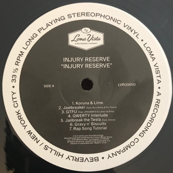 Injury Reserve (VINYL) | Mint (M) Mint (M) - HIP HOP *NEW*