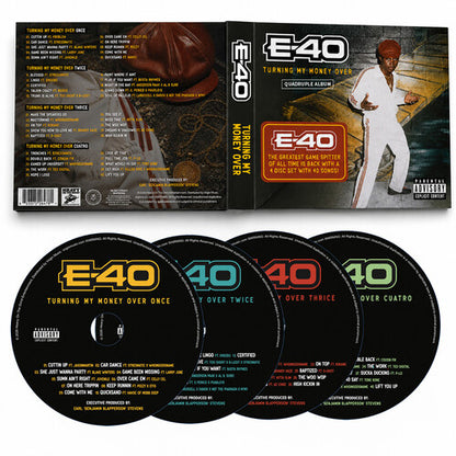 E-40 - (PRESALE 8/28/26) Turning My Money Over [Quadruple Album] (4xCD HEAVY GRIND (E-40) 2026) | NEW - HIP HOP *NEW*