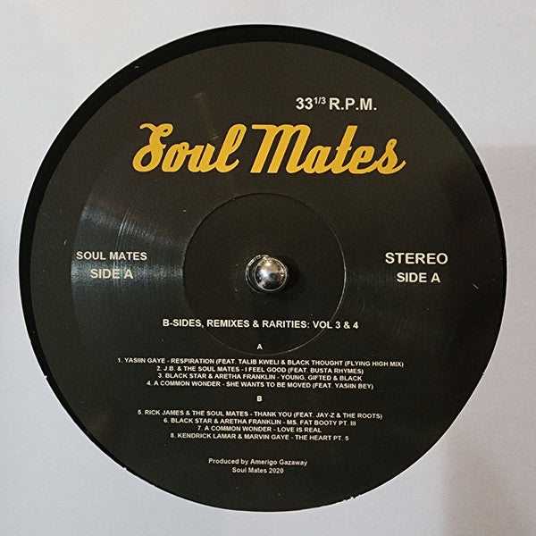 Soul Mates : B-Sides, Remixes, Rarities: Vol. 3 & 4 (2xVINYL) | Mint (M) Mint (M) - HIP HOP *NEW*