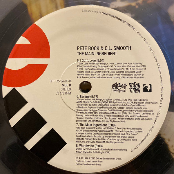 Pete Rock & C.L. Smooth The Main Ingredient 2xLP Mint (M) Mint (M)