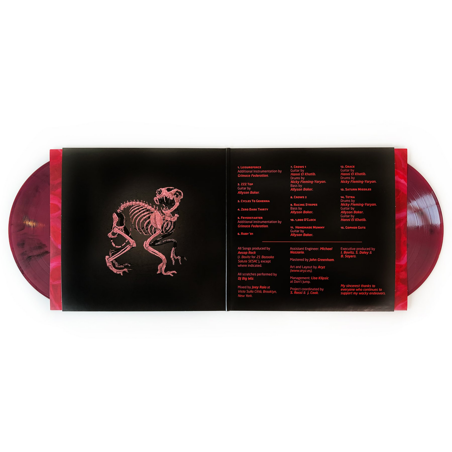Skelethon: Instrumentals (MAROON & BLACK MARBLE VINYL) | Mint (M) Mint (M)