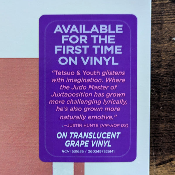 Tetsuo & Youth (TRANSLUCENT GRAPE VINYL) | Mint (M) - HIP HOP/RAP *SEALED/COLOR*