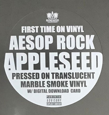 Appleseed (TRANSPARENT MARBLE SMOKE VINYL) | Mint (M) Mint (M) - HIP HOP/RAP *SEALED/COLOR*