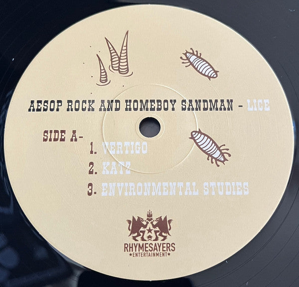 Aesop Rock & Homeboy Sandman - Lice | Mint (M) Mint (M) - HIP HOP/RAP *SEALED*