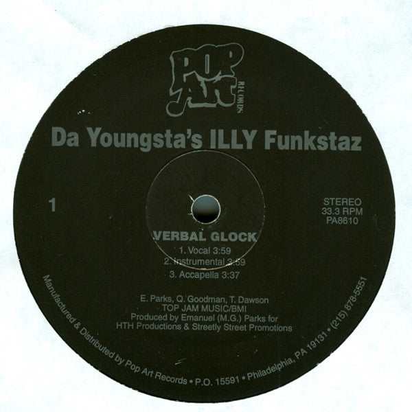Da Youngsta's - Verbal Glock / Every Man 4 Theyself | Very Good Plus (VG+) Very Good Plus (VG+) - HIP HOP/RAP / USED *EXCELLENT+*
