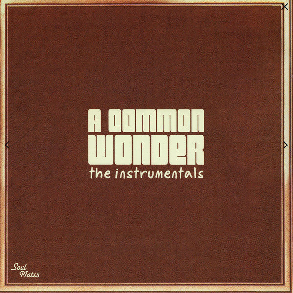 Amerigo Gazaway - A Common Wonder The Instrumentals | Mint (M) Mint (M) - HIP HOP/RAP