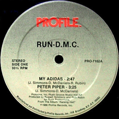 Run-DMC - My Adidas (VINYL 12" SINGLE) | Mint (M) Generic - HIP HOP/RAP *NEW*