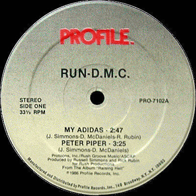 Run-DMC - My Adidas (VINYL 12" SINGLE) | Mint (M) Generic - HIP HOP/RAP *NEW*