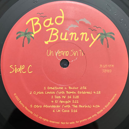 Un Verano Sin Ti (PROMO 2xVINYL) | - HIP HOP/REGGAE *NEW*