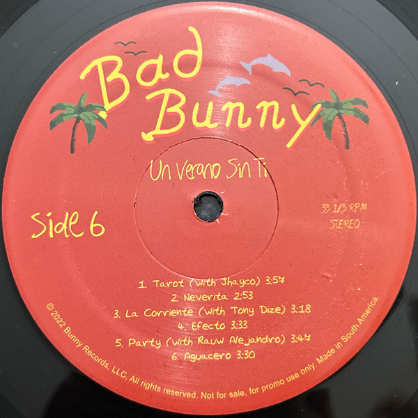 Un Verano Sin Ti (PROMO 2xVINYL) | - HIP HOP/REGGAE *NEW*