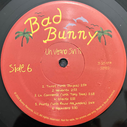 Un Verano Sin Ti (PROMO 2xVINYL) | - HIP HOP/REGGAE *NEW*