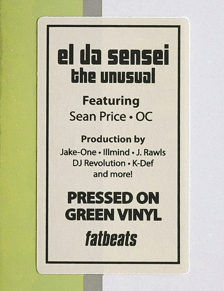 The Unusual (GREEN VINYL) | - HIP HOP *SEALED/COLOR*