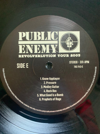 Public Enemy Revolverlution Tour 2003 3xLP Mint (M) Mint (M)