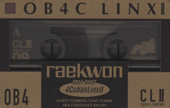 Raekwon - Only Built 4 Cuban Linx... Pt. II (CASS) | NEW - HIP HOP *SEALED*